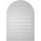 Ekena Millwork Round Top Surface Mount PVC Gable Vent: Functional, w/ 2"W x 2"P Brickmould Sill Frame, 22"W x 32"H GVPRT22X3203SF - alternate 3